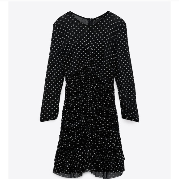 NWT ZARA Tulle Swiss Dot Dress S Blogger Favorite - Picture 6 of 7